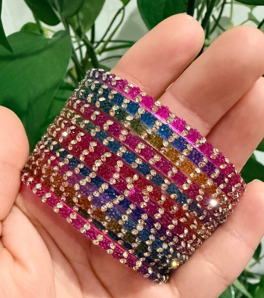 Sophia Glass Bangle Set
