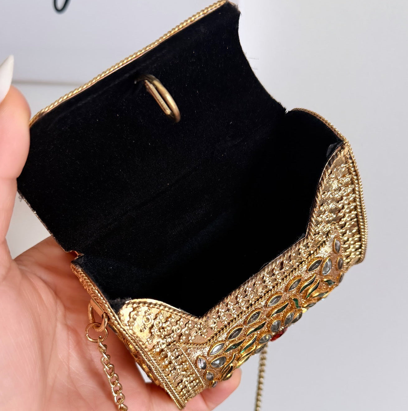 Naina Mini Kundan Clutch