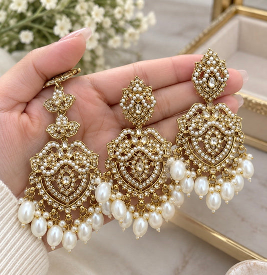 Mahima Pakistani Style Earrings & Tikka Set