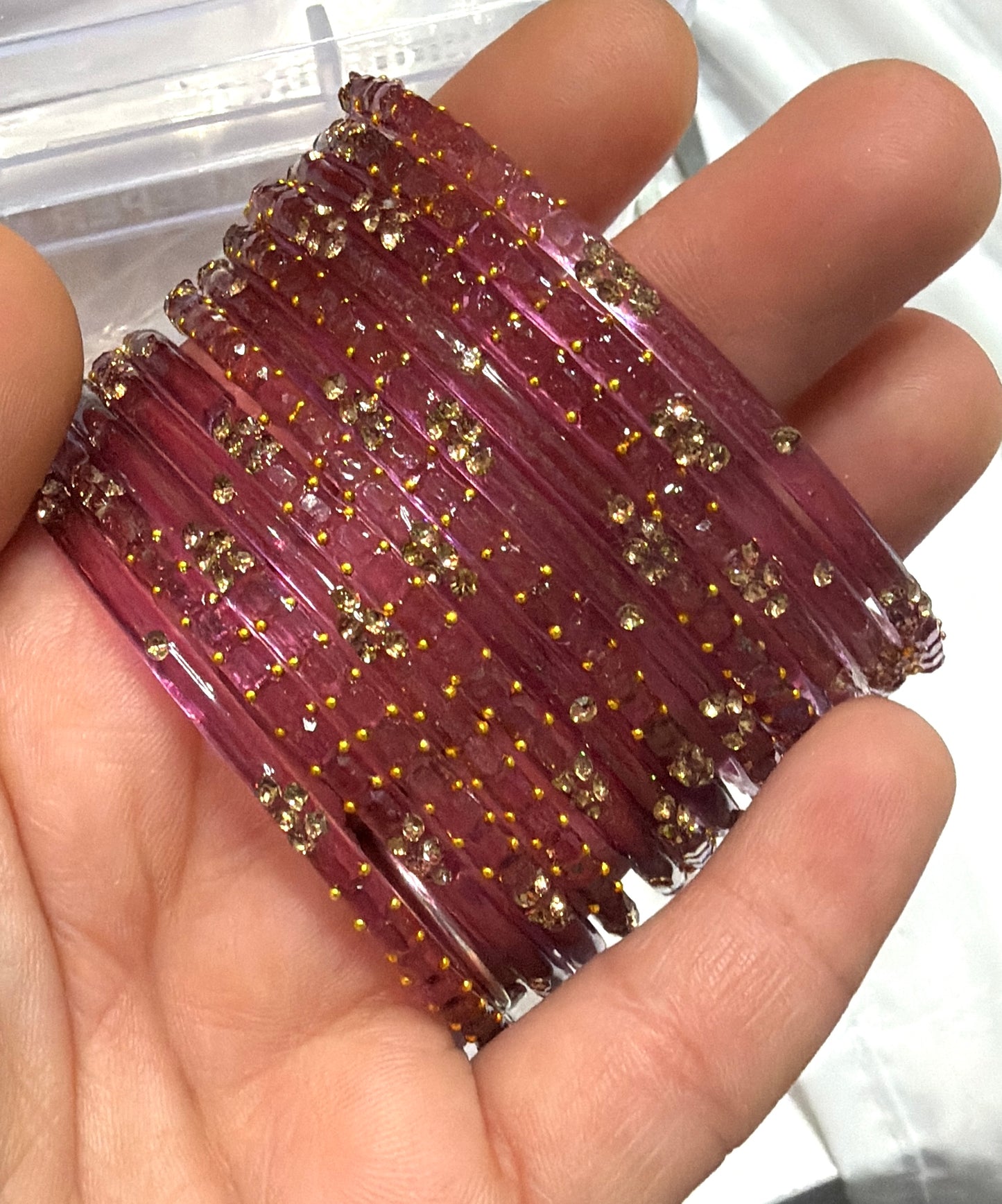 Sophia Glass Bangle Set