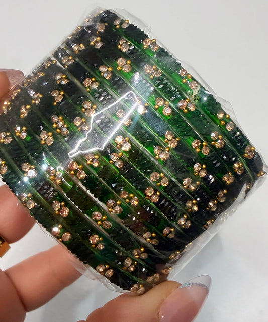 Sophia Glass Bangle Set