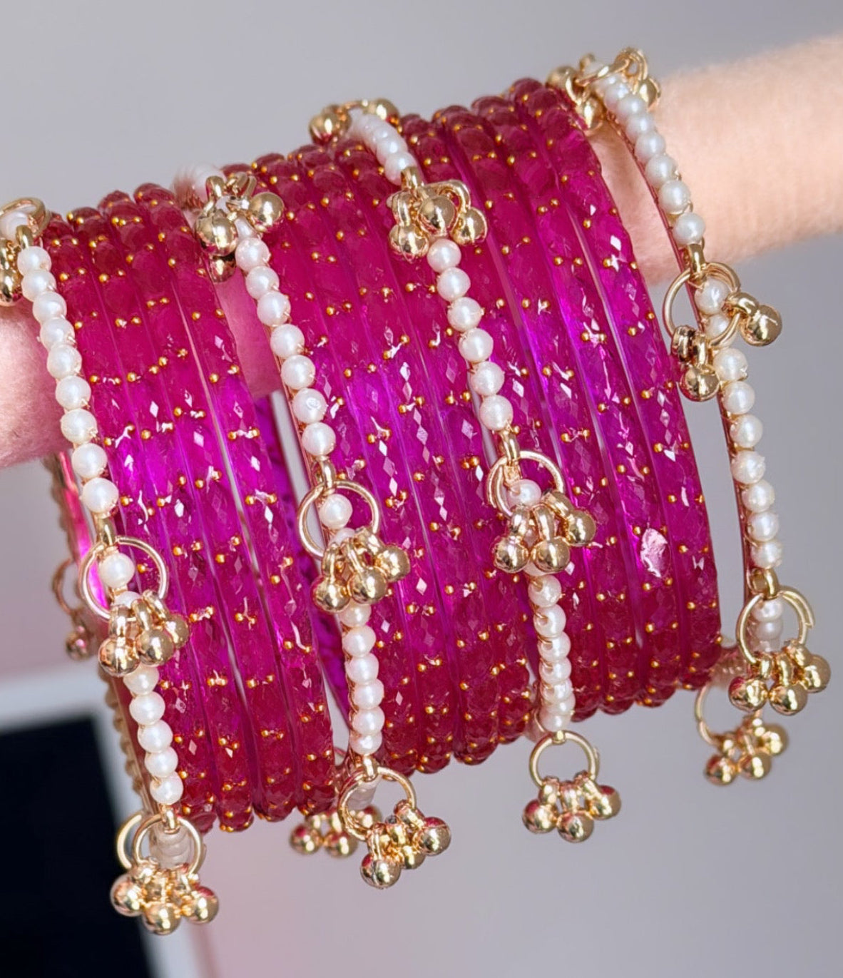 Trisha Raindrop Bangle Set