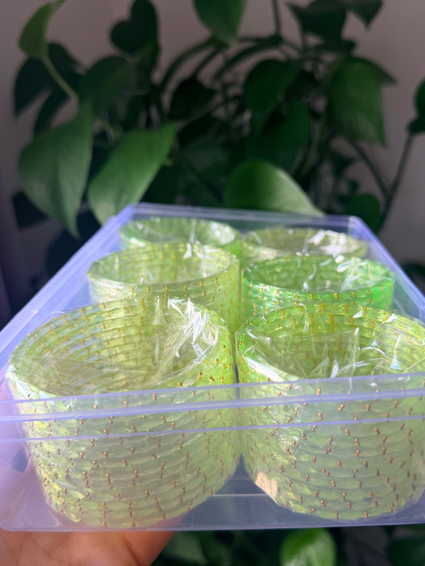 Sophia Glass Bangle Set