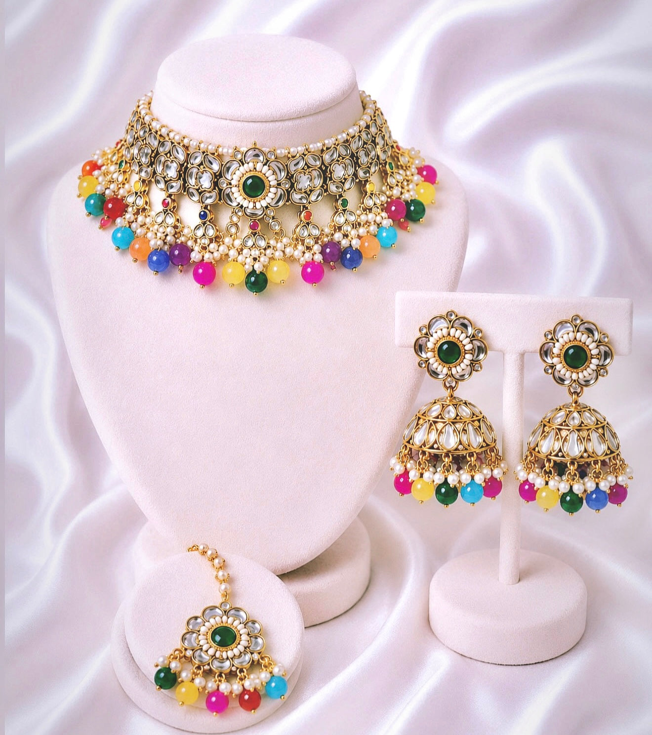 Tanya Multi Color Necklace Set