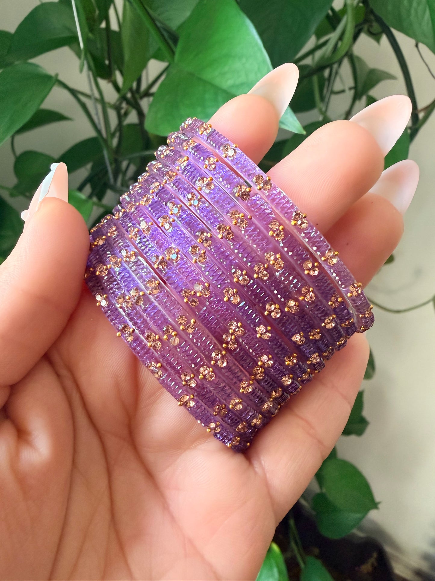 Sophia Glass Bangle Set