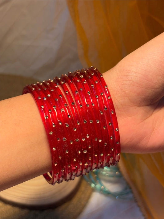 Sophia Glass Bangle Set