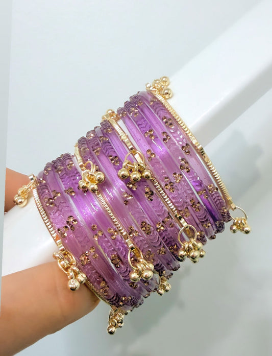 Tanya Raindrop Bangles with Kashmiri Bangles