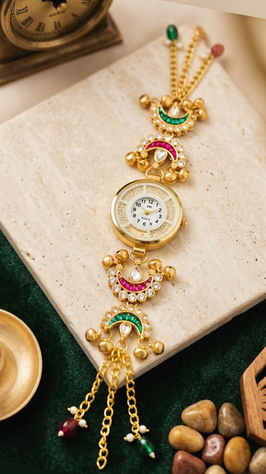 Sheena Kashmiri Style Watch-Adjustable