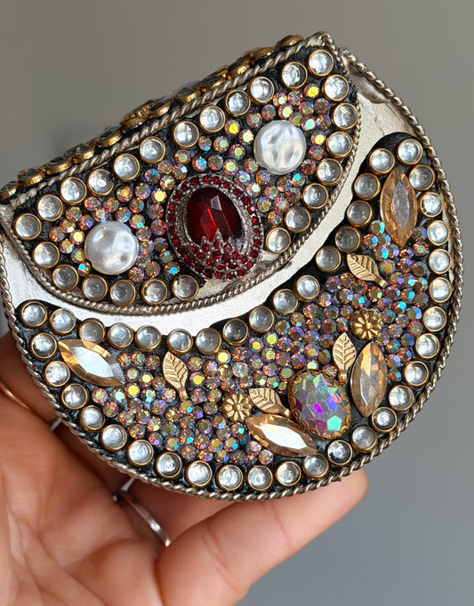 Naina Turkish Style Mini Kundan Clutch