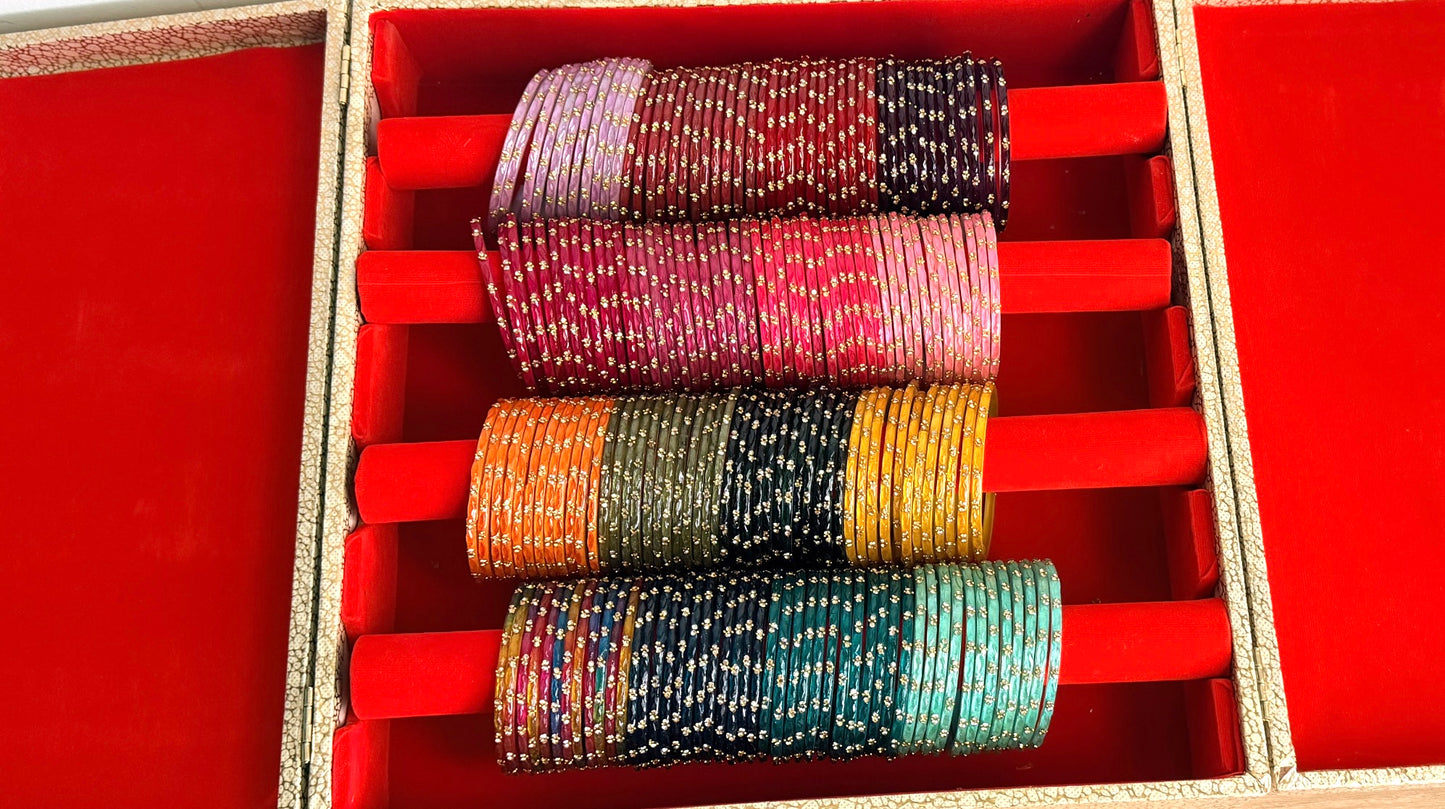 Sunidhi Glass Bangle Box- Box is included