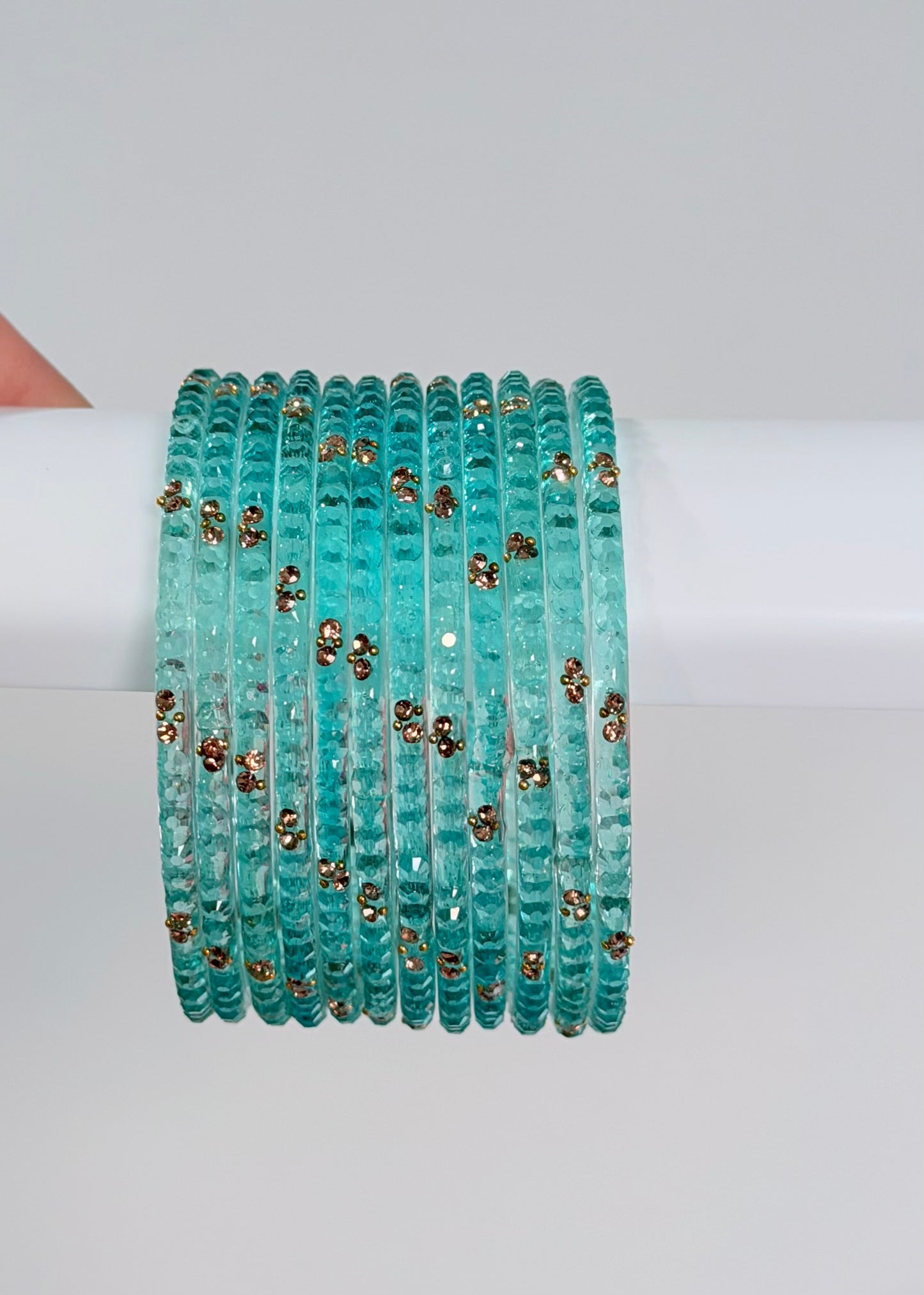 Sophia Glass Bangle Set