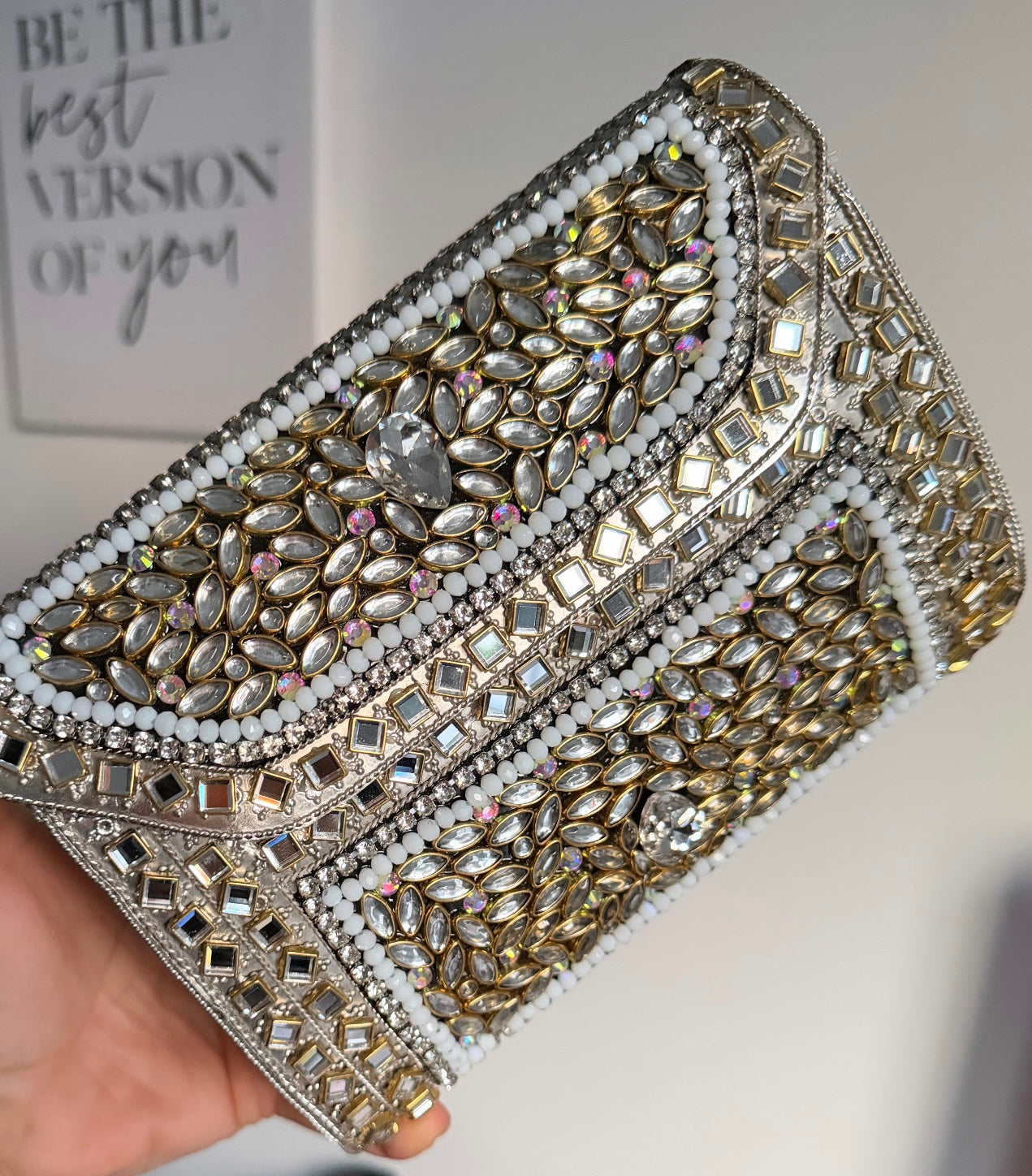 Vani Large Premium Quality Kundan Clutch