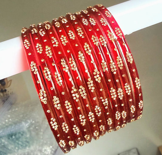 Sophia Glass Bangle Set