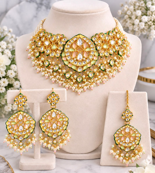 Thakkar Kundan Premium Quality Necklace Set
