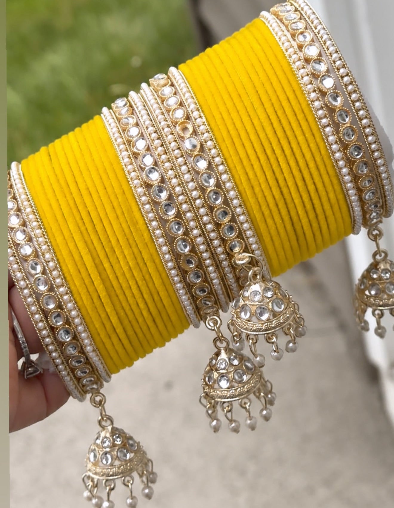 Sunidhi Bangle Set with Hangings
