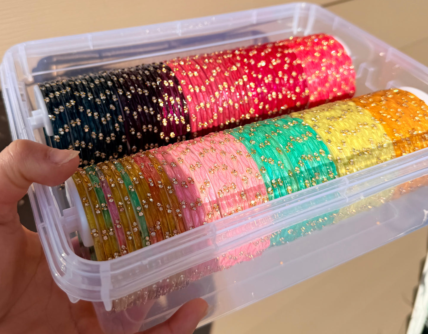 Simran Glass Bangle Box