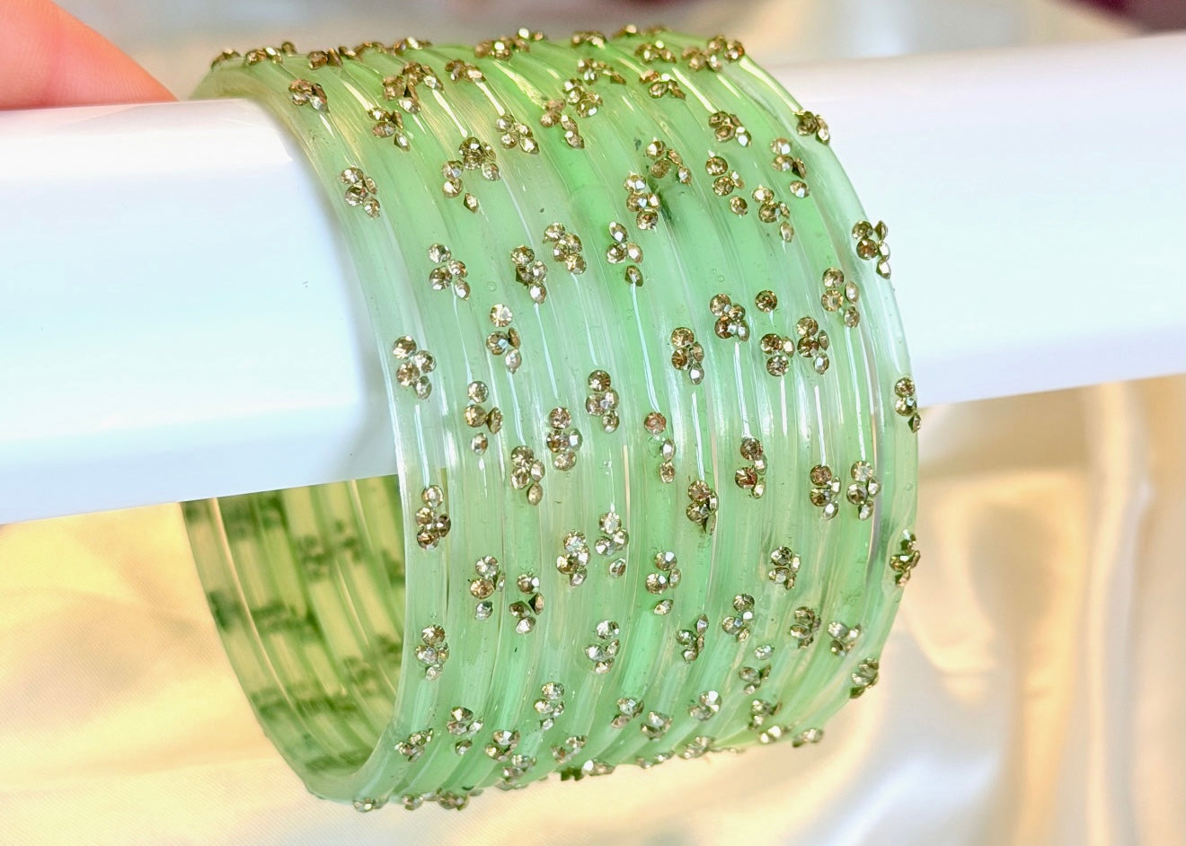 Sophia Glass Bangle Set