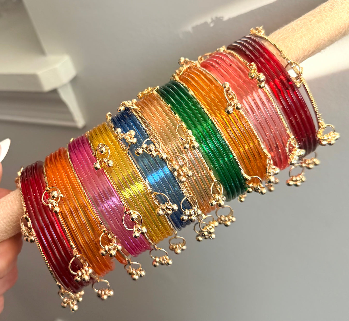 Kanak Kashmiri Multi Color Bangle Set