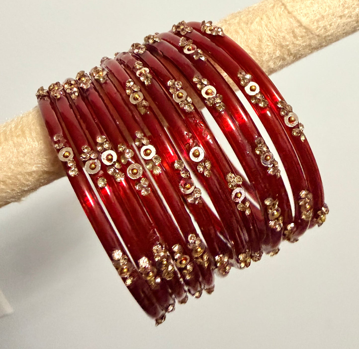 Sophia Glass Bangle Set