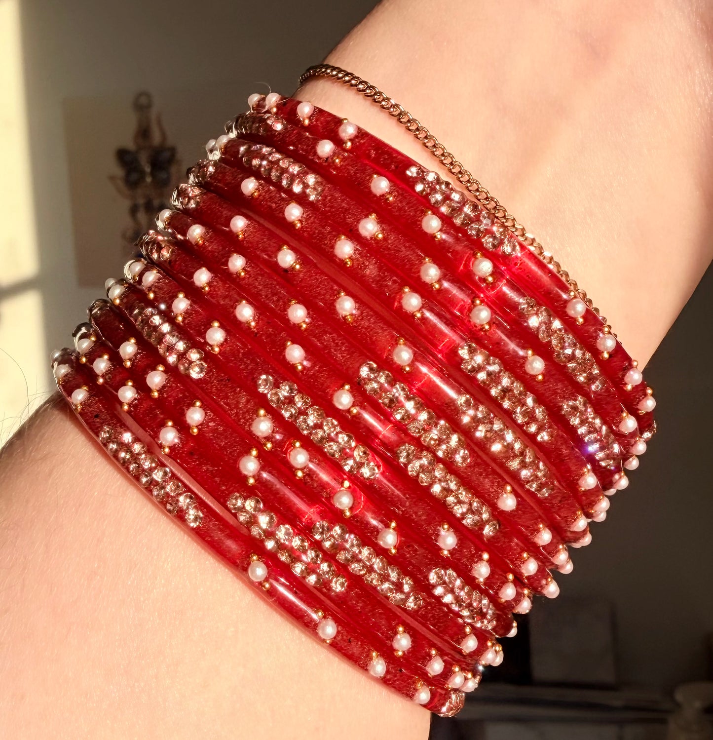 Yasmeen Pearl Bangle Set
