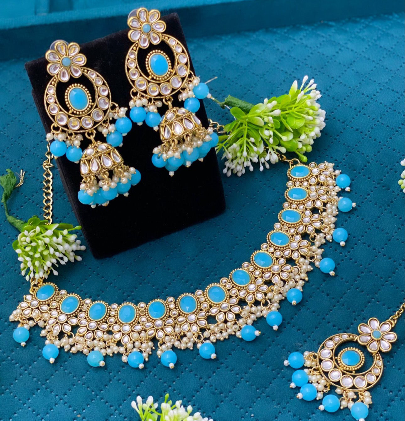 Blue Necklace Set