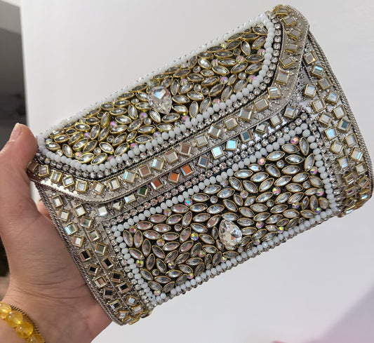 Vani Large Premium Quality Kundan Clutch