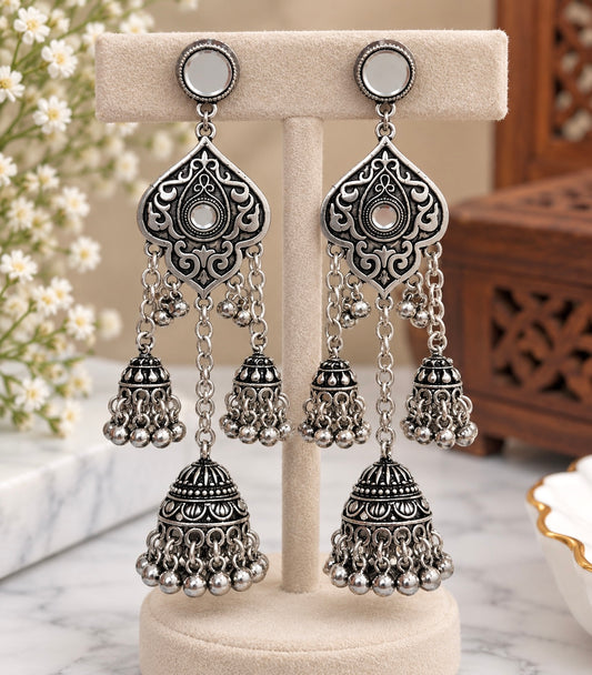 Jas Oxidized Style Earrings