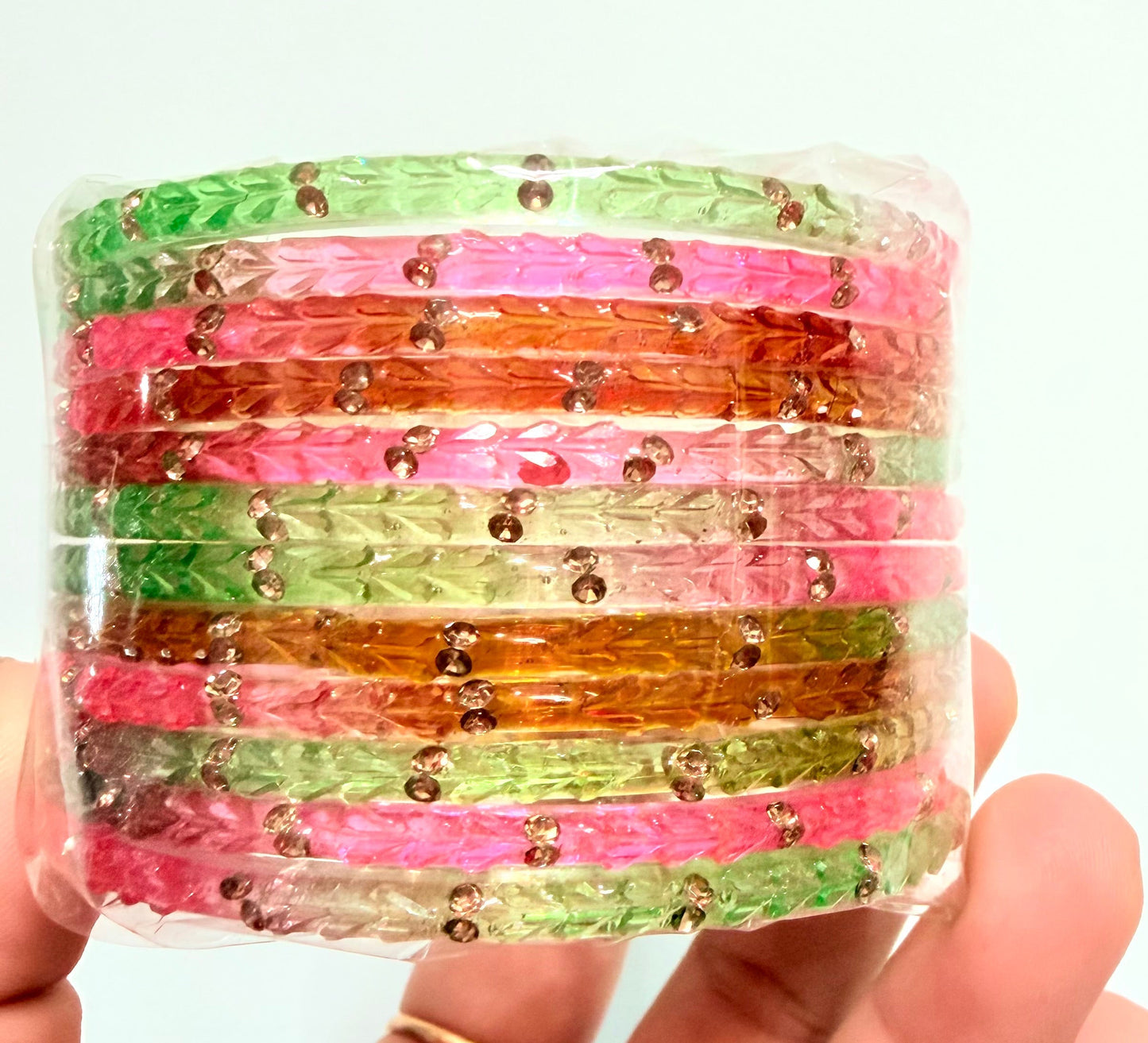 Sophia Glass Bangle Set