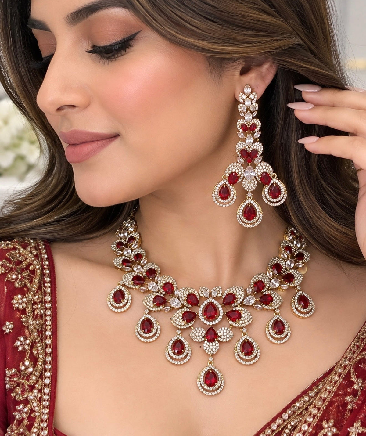 Kritika Premium AD Necklace Set