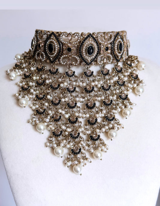 Sneha Waterfall Style Necklace Set
