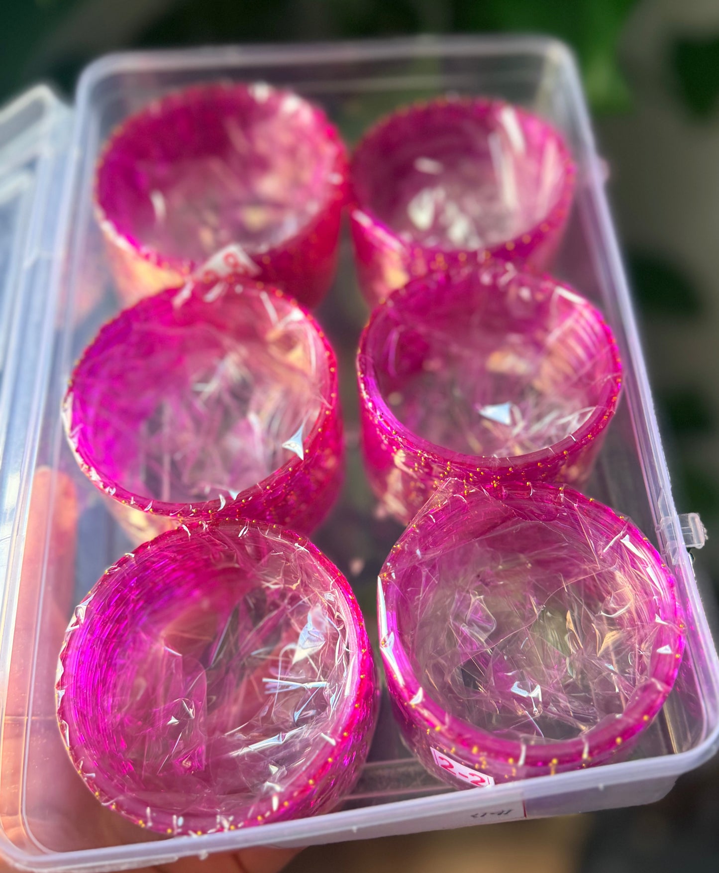Sophia Glass Bangle Set