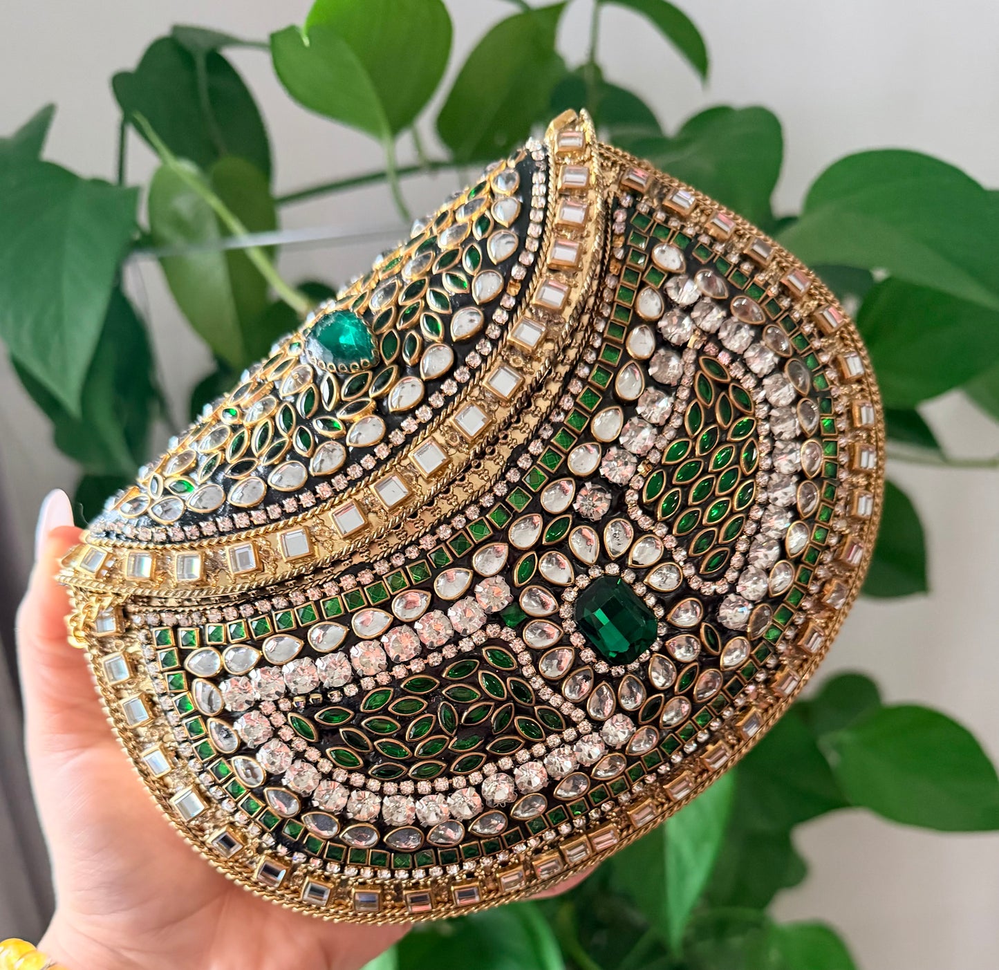 Naina Large Kundan Clutch