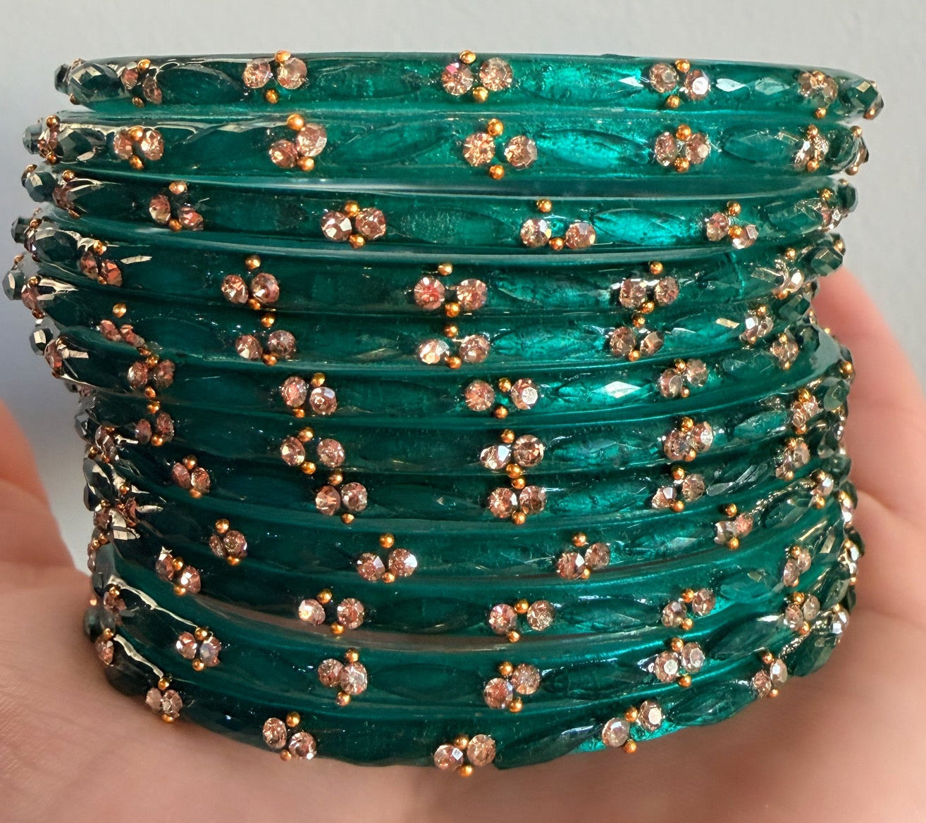 Sophia Glass Bangle Set