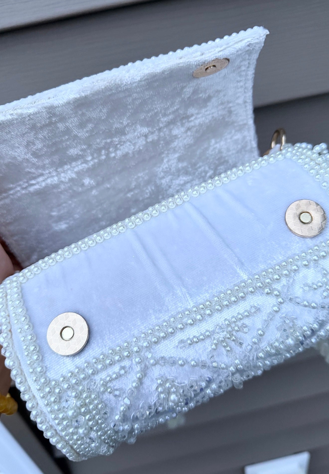 Nia Premiun Quality Pearl Work Handbag