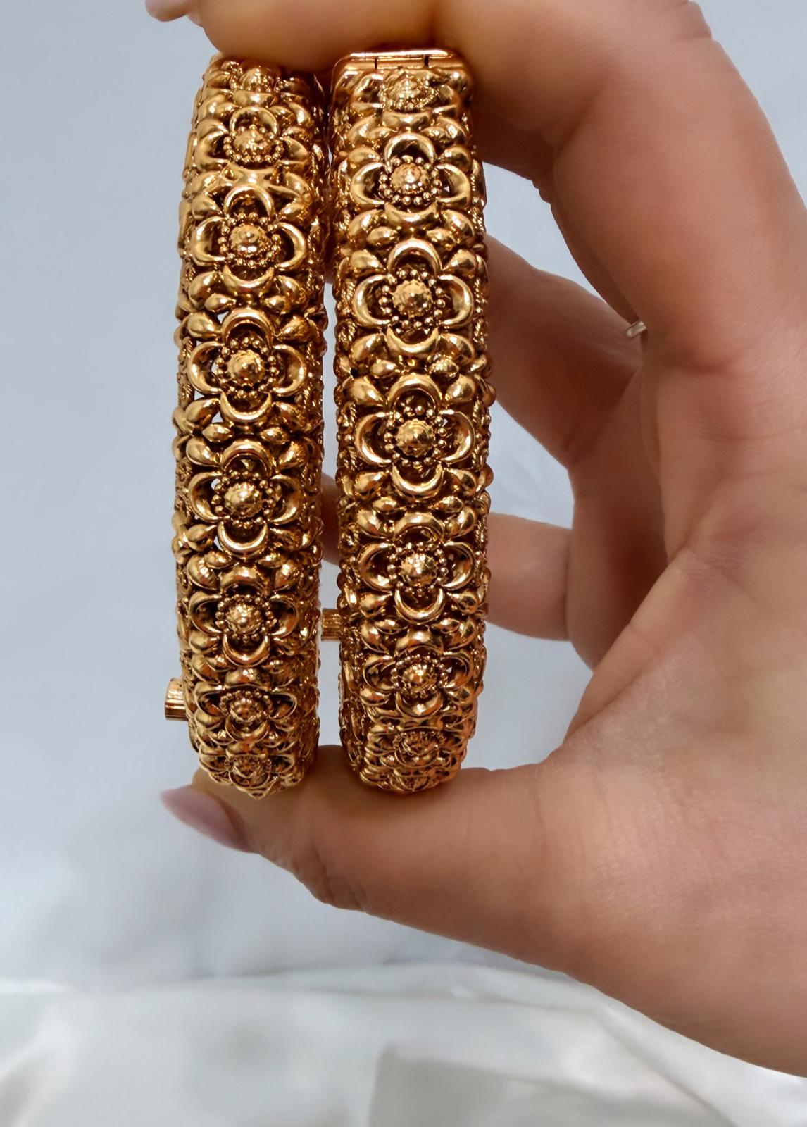 Gold Plated Bangle Set