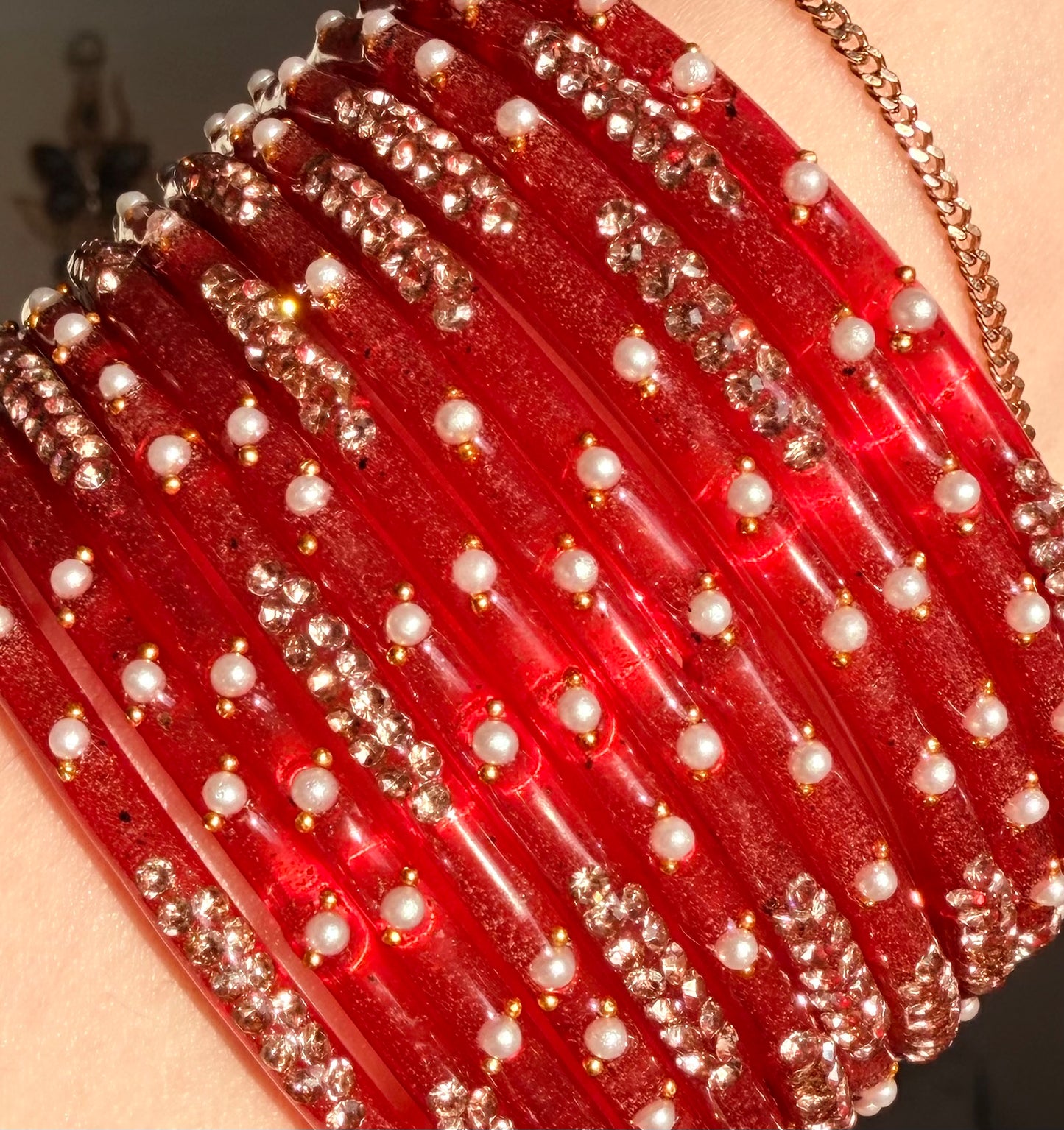 Yasmeen Pearl Bangle Set