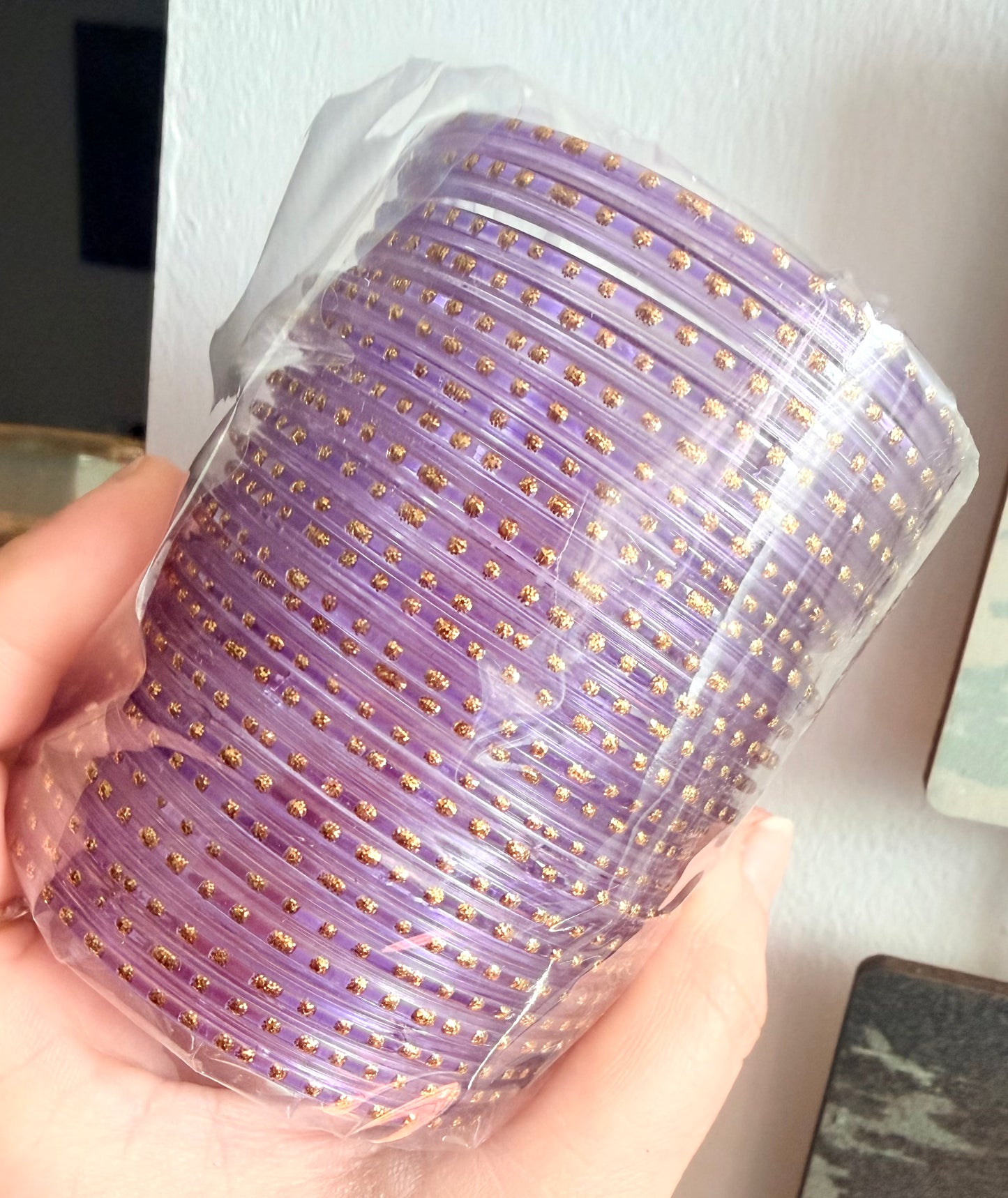 Sana Dotted Glass Bangle Set
