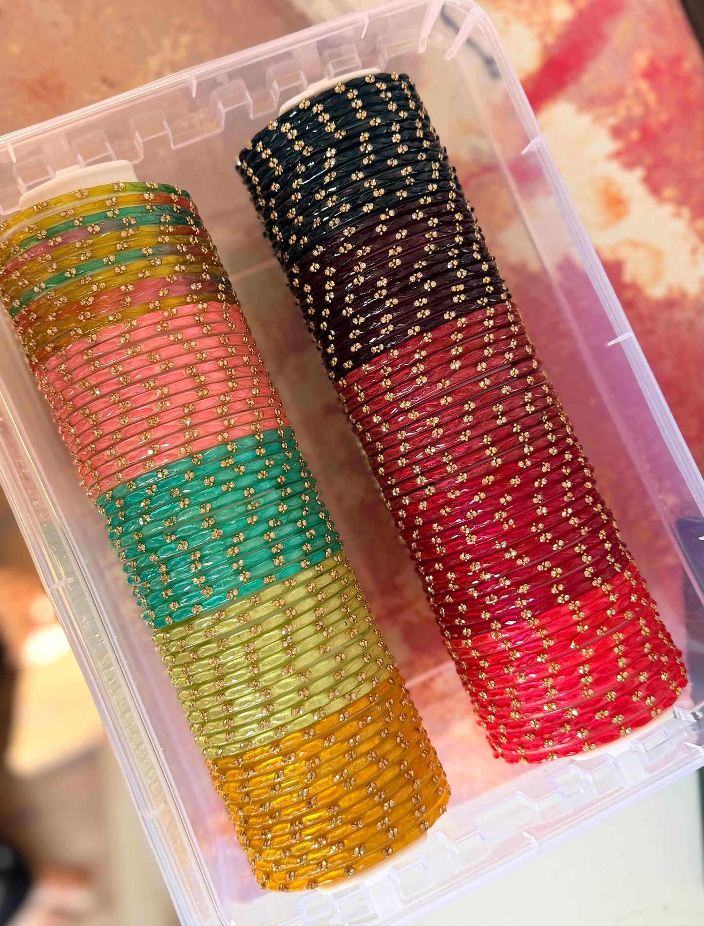 Simran Glass Bangle Box