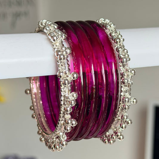 Nandini Glossy Bangle Set