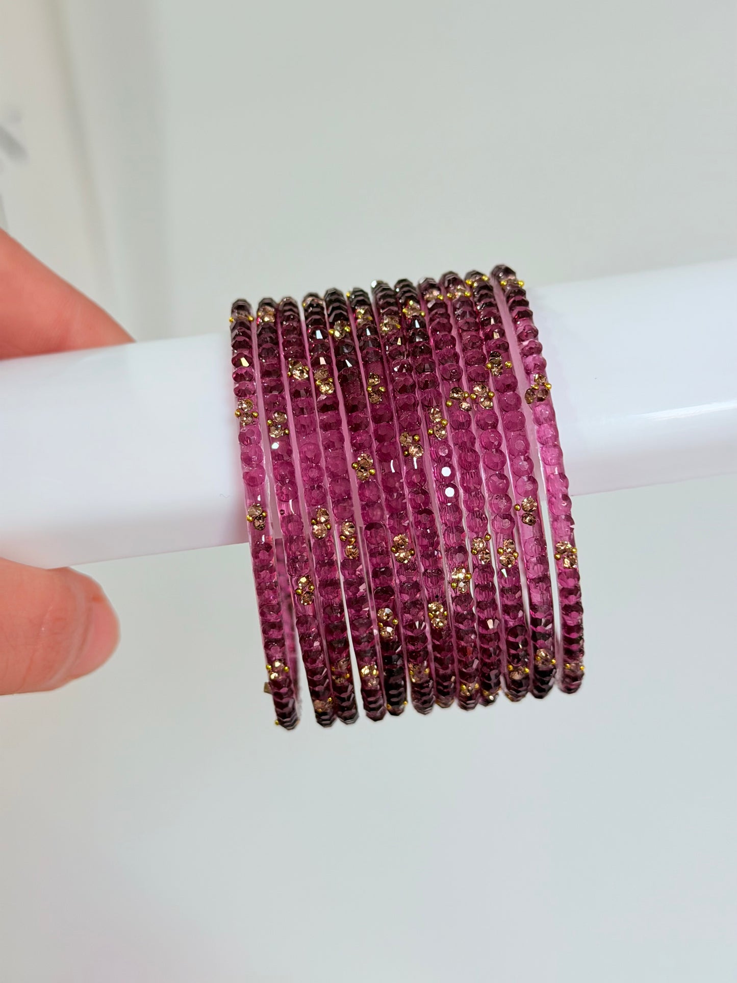 Sophia Glass Bangle Set