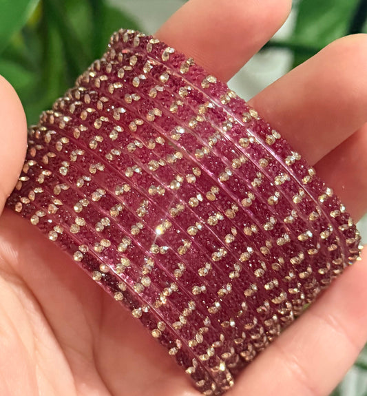 Sophia Glass Bangle Set