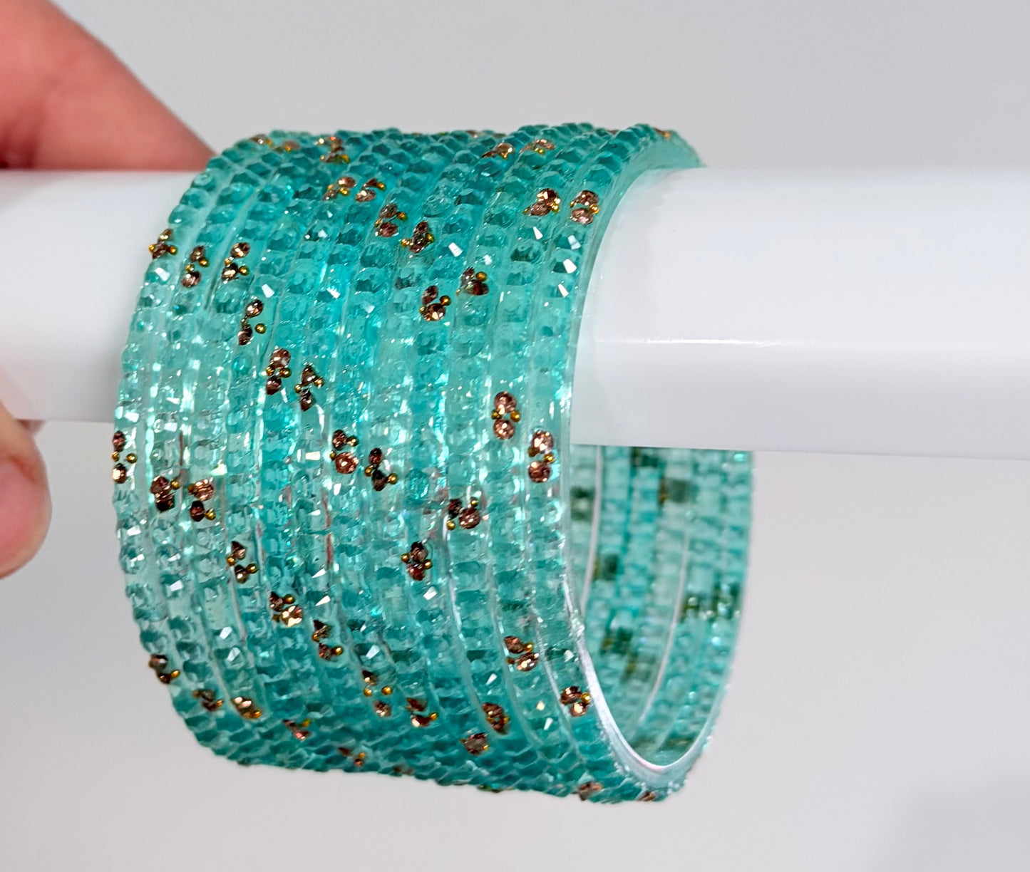 Sophia Glass Bangle Set
