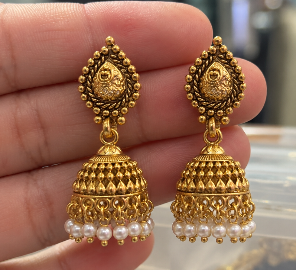 Mini Gold Plated Jhumkis