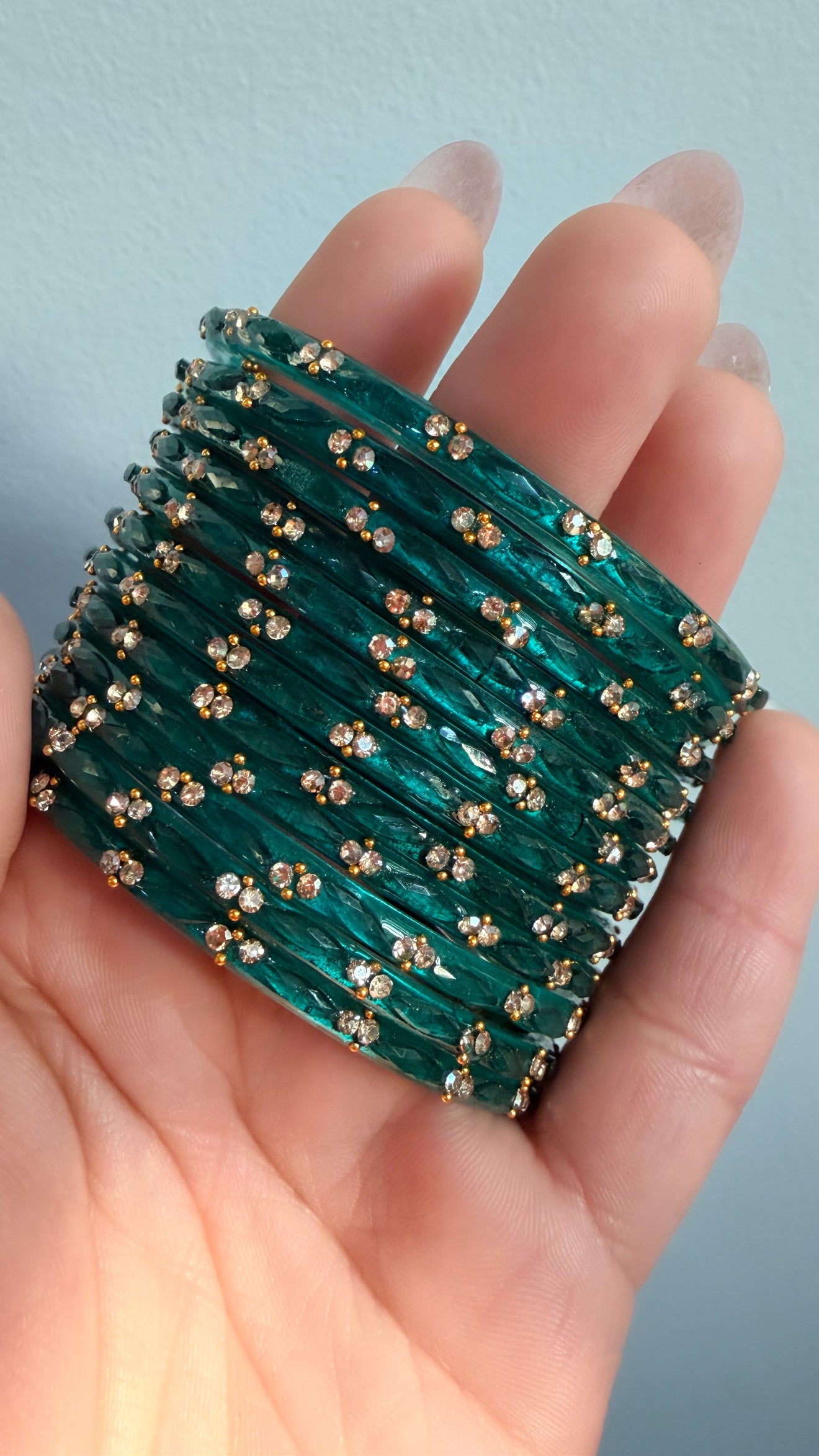Sophia Glass Bangle Set