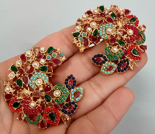 Naz Pakistani Style Oversized Studs