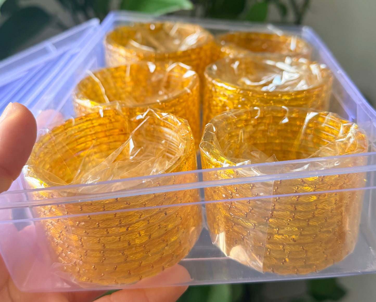 Sophia Glass Bangle Set