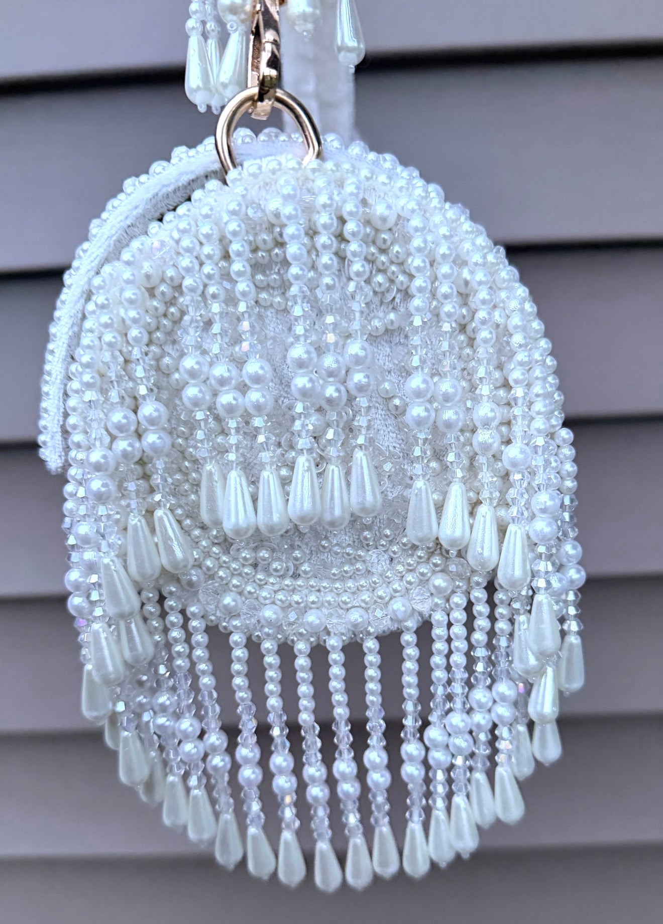 Nia Premiun Quality Pearl Work Handbag