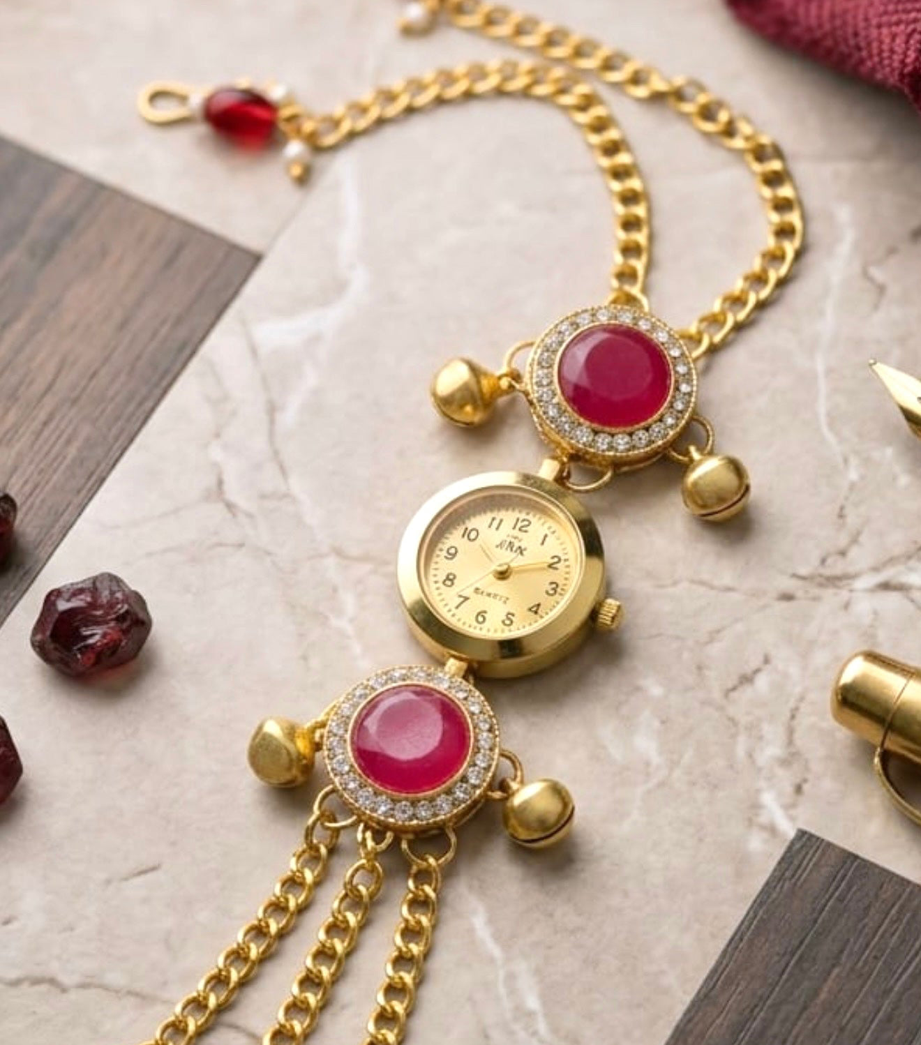 Sheena Kashmiri Style Watch-Adjustable