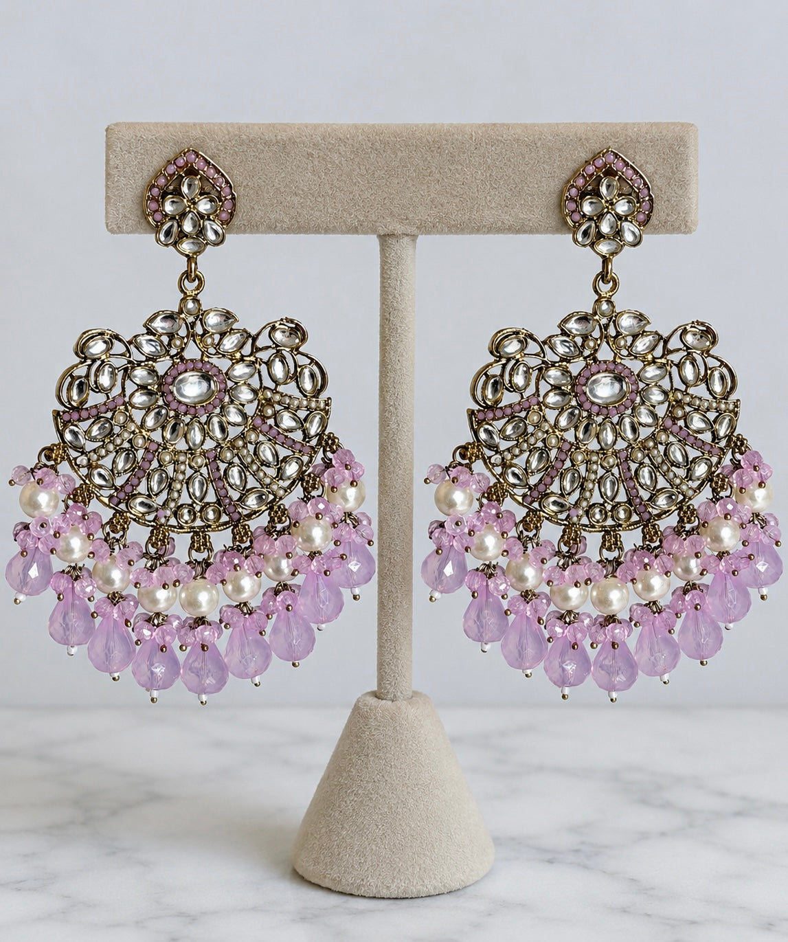 Nina Polki Style Earrings