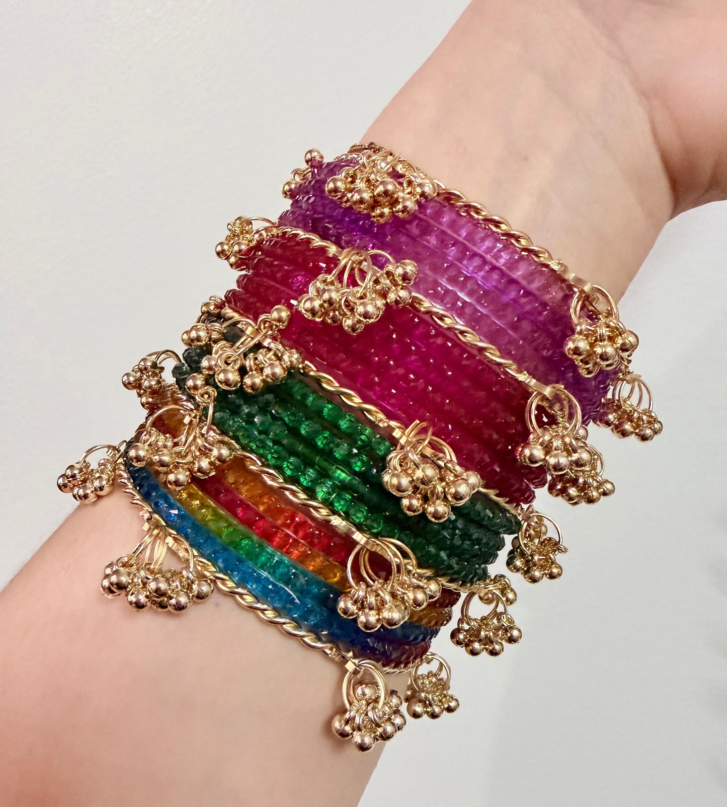Zaira Bangle Set with Kashmiri Ghungroo Bangles